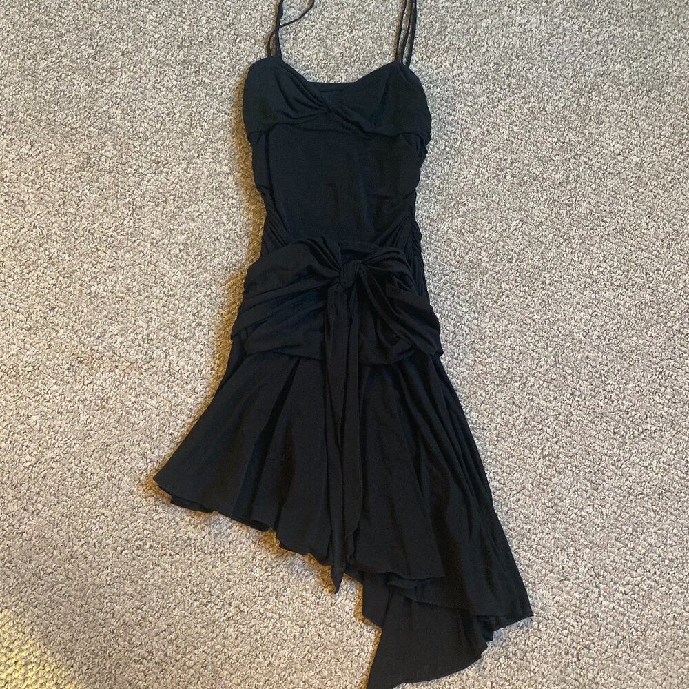 BCBG Cocktail Spaghetti Strap Dress Asymmetrical